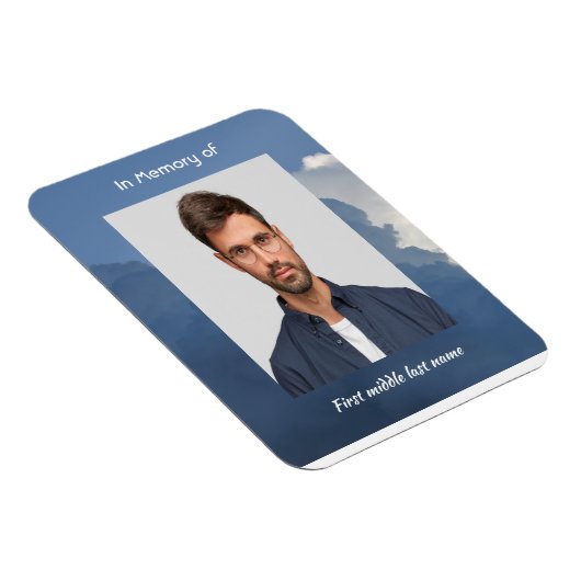 Magnet Flexible Memorial Keepsake Clouds Sky Heavenly (Côté Droit)