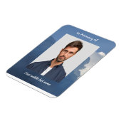 Magnet Flexible Memorial Keepsake Clouds Sky Heavenly (Côté Gauche)