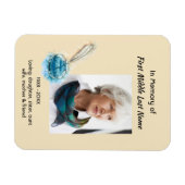 Magnet Flexible Memorial Keepsake Feather Pen  (Horizontal)