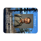 Magnet Flexible Memorial Keepsake  Lake Forest Trees (Horizontal)
