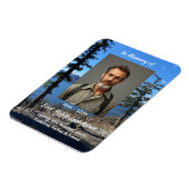 Magnet Flexible Memorial Keepsake  Lake Forest Trees (Côté Gauche)