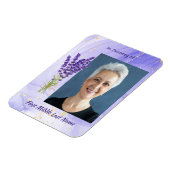 Magnet Flexible  Memorial Keepsake Lavender Garden Flower (Côté Gauche)