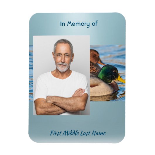 Magnet Flexible Memorial Keepsake Mallard Ducks Bird (Vertical)