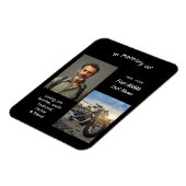 Magnet Flexible Memorial Keepsake Motorcycle Chopper (Côté Gauche)