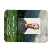 Magnet Flexible Memorial Keepsake Mountain Lake Landscape  (Horizontal)