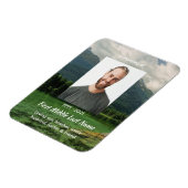 Magnet Flexible Memorial Keepsake Mountain Lake Landscape  (Côté Gauche)