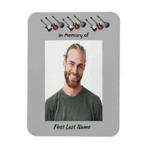 Magnet Flexible Memorial Keepsaké musicien musique de guitare