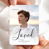Magnet Flexible Memorial Keepsake Photo Minimalist Forever Loved