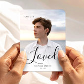 Magnet Flexible Memorial Keepsake Photo Minimalist Forever Loved