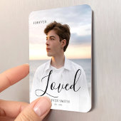 Magnet Flexible Memorial Keepsake Photo Minimalist Forever Loved