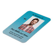 Magnet Flexible  Memorial Keepsake Pilot Airplane Flying (Côté Gauche)