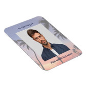 Magnet Flexible Memorial Keepsake Tropical Beach (Côté Droit)