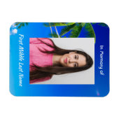 Magnet Flexible Memorial Keepsake Tropical Beach Exotic (Horizontal)