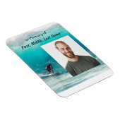 Magnet Flexible  Memorial Keepsake  Wave Surfer Water (Côté Droit)