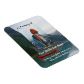 Magnet Flexible Memorial Keepsake Wilderness Lake Canoe (Côté Droit)