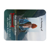 Magnet Flexible Memorial Keepsake Wilderness Lake Canoe (Horizontal)
