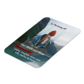 Magnet Flexible Memorial Keepsake Wilderness Lake Canoe (Côté Gauche)