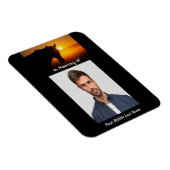 Magnet Flexible Memorial Keepssaké prière photo Horse Western (Côté Droit)