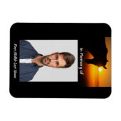 Magnet Flexible Memorial Keepssaké prière photo Horse Western (Horizontal)