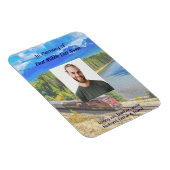 Magnet Flexible Memorial Memory Card Train Rail Tram Railway (Côté Droit)