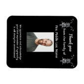 Magnet Flexible Memorial Merci Photo Motorcycle Biker (Horizontal)