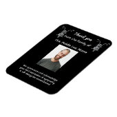 Magnet Flexible Memorial Merci Photo Motorcycle Biker (Côté Gauche)