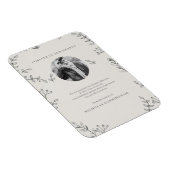 Magnet Flexible Mémorial Moderne Simple Foliage Merci botanique (Côté Droit)