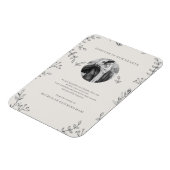 Magnet Flexible Mémorial Moderne Simple Foliage Merci botanique (Côté Gauche)