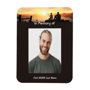 Magnet Flexible Mémorial père fils pêche pêcheur