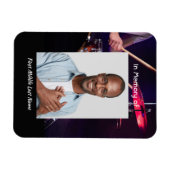 Magnet Flexible Memorial Photo Keepsaké Drummer Drummer Drummer Ba (Horizontal)
