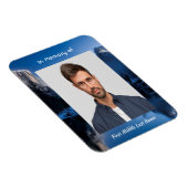 Magnet Flexible Memorial Photo Mountain Lake Winter Snow (Côté Droit)