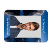 Magnet Flexible Memorial Photo Mountain Lake Winter Snow (Horizontal)