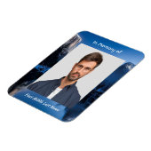 Magnet Flexible Memorial Photo Mountain Lake Winter Snow (Côté Gauche)