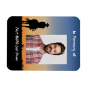 Magnet Flexible Memorial Photo Western Horse Back Riding (Horizontal)