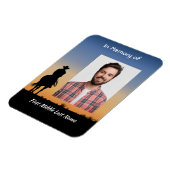 Magnet Flexible Memorial Photo Western Horse Back Riding (Côté Gauche)
