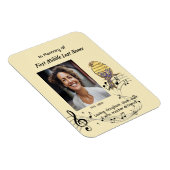 Magnet Flexible Memorial Pocke Keepsake Music Bird (Côté Droit)