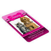 Magnet Flexible Mémorial rose pour animaux de compagnie pour chats (Côté Droit)