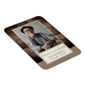 Magnet Flexible Mémorial Rustic Wood Un souvenir photo (Côté Droit)