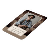 Magnet Flexible Mémorial Rustic Wood Un souvenir photo (Côté Gauche)