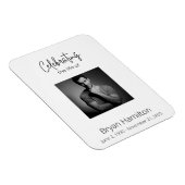 Magnet Flexible Mémorial simple de la Sympathie funéraire (Côté Droit)