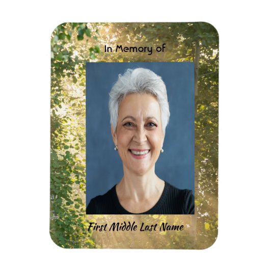 Magnet Flexible Memorial Sunshine Golden Forest (Vertical)