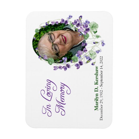 Magnet Flexible Mémorial violet (Vertical)