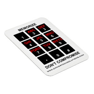 Magnet Flexible Mémoriser ne pas compromettre