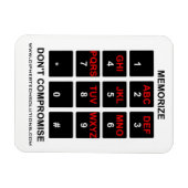 Magnet Flexible Mémoriser ne pas compromettre (Horizontal)