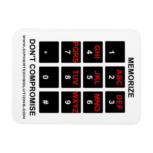 Magnet Flexible Mémoriser ne pas compromettre (Horizontal)