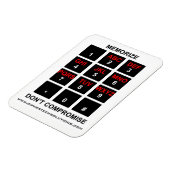 Magnet Flexible Mémoriser ne pas compromettre (Côté Gauche)