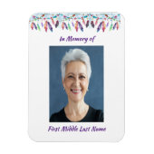 Magnet Flexible Memory Keepsake Feathers Boho Tribal Native (Vertical)