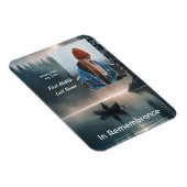 Magnet Flexible Memory Remembrance Keepsake Wilderness Lake Canoe (Côté Droit)