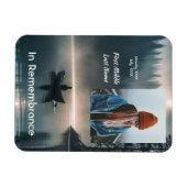 Magnet Flexible Memory Remembrance Keepsake Wilderness Lake Canoe (Horizontal)