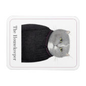 Magnet Flexible MÉNAGE CAT 3x4 Aimant flexible + Texte II (Horizontal)